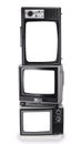 Stacked retro televisions Royalty Free Stock Photo