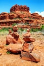 Stacked Rocks At Bell Rock in Sedona