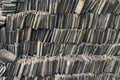 Stacked roof tilings Royalty Free Stock Photo