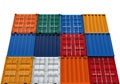 Stacked Shipping Container Royalty Free Stock Photo
