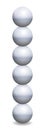 Stacked Spheres Tower In Balance Iron Balls