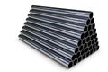 Stacked steel pipe Royalty Free Stock Photo