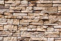 Stacked stone and mortar wall Royalty Free Stock Photo
