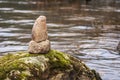 Stacked Stones Loch Voil Royalty Free Stock Photo