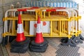 Traffic Barriers Cones Royalty Free Stock Photo