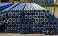 Stacked tubes in spheroidal cast iron with coating