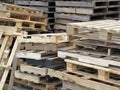 Stacked Used Pallets