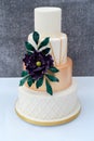 Stacked Wedding Cake Royalty Free Stock Photo