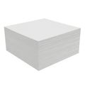Stacked white paper sheets forming a neat rectangular block Royalty Free Stock Photo