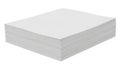 Stacked white paper sheets forming a rectangular block Royalty Free Stock Photo