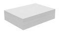 Stacked white paper sheets neatly arranged in a rectangular formation Royalty Free Stock Photo
