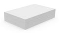 Stacked white paper sheets placed neatly on a flat surface Royalty Free Stock Photo