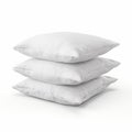 Stacked White Pillow: Illusion Of Three-dimensionality With Dramatic Lighting