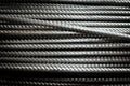 Stacked wire steel rebar material for construction work