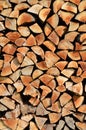 Stacked wood background Royalty Free Stock Photo