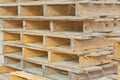 Stacked Wooden Pallets Royalty Free Stock Photo