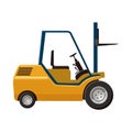 Stacker loader icon, cartoon style