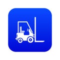 Stacker loader icon digital blue