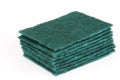 Stacking scouring pads for kitchen cleaning