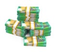 Stacks of 100 Australian Dollar Banknotes Royalty Free Stock Photo