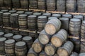 Stacks of Barrels Royalty Free Stock Photo