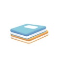 Stacks of books icon logo