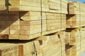 Stacks of Construction Wood