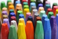 Stacks Of Crayon Royalty Free Stock Photo