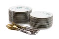 Stacks of dishware Royalty Free Stock Photo