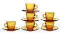 Stacks of Empty Cups Royalty Free Stock Photo