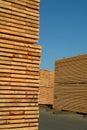 Stacks of lumber