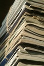Stacks magazines ready to be recycled Royalty Free Stock Photo