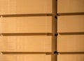 Stacks of the medium density fibreboard Royalty Free Stock Photo