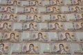 Stacks New Thailand money bank note value 1000 baht.