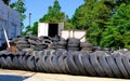 Stacks of Old Tires Royalty Free Stock Photo