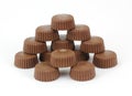 Stacks Peanut Butter Cups Royalty Free Stock Photo