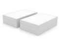 Stacks of pristine white paper sheets Royalty Free Stock Photo