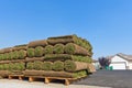Stacks of sod Royalty Free Stock Photo