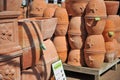 Stacks of Terra Cotta Pots Royalty Free Stock Photo