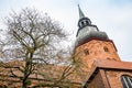 Stade, Germany - November 11, 2019. Sant Cosmas Church with bricked facade Royalty Free Stock Photo