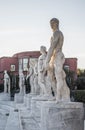 Stadio dei Marmi, Foro Italico, at sunrise, Rome