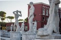 Stadio dei Marmi, Foro Italico, at sunrise, Rome