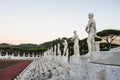 Stadio dei Marmi, Foro Italico, at sunrise, Rome