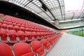 Interior of the San Siro stadium, horizontal view,grandstand