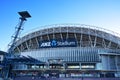 Stadium Australia ANZ Stadium formerly Telstra Stadium is a multi-purpose venue in the Sydney Olympic Park near sunset Royalty Free Stock Photo