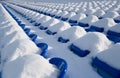 Stadium. Big snow.