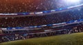 Stadium bokeh defocus. 3d render illustration.