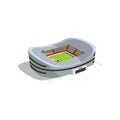 Stadium building, sports football, soccer arena vector Illustration on a white background Royalty Free Stock Photo