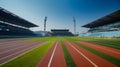 The stadium is designed with comfortable seats and ample legroom ensuring a pleasant experience for all spectators Royalty Free Stock Photo