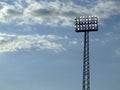 Stadium floodlight Royalty Free Stock Photo